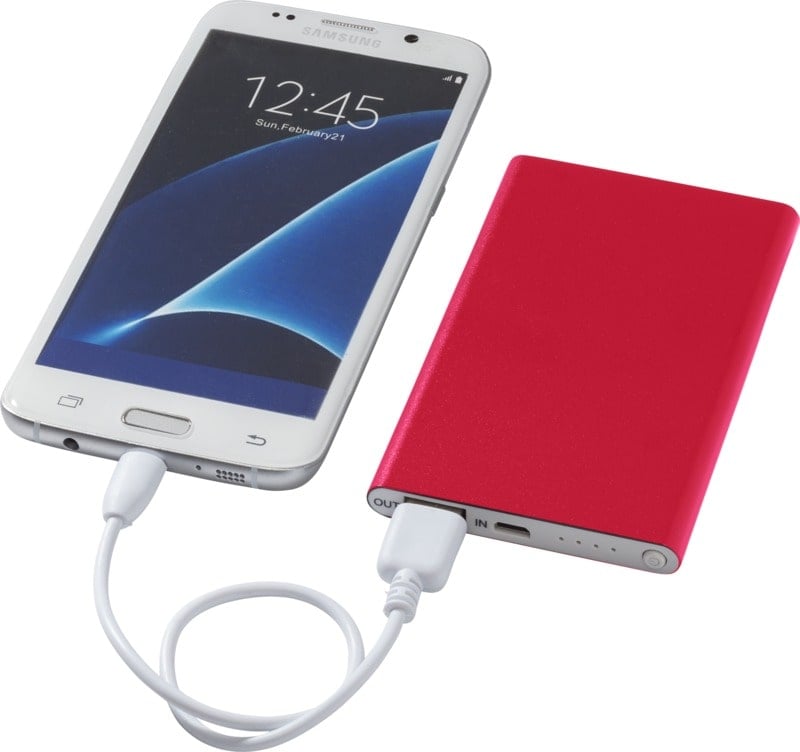 Powerbank Tom - 4000 mAh | Aluminium | Slim Design