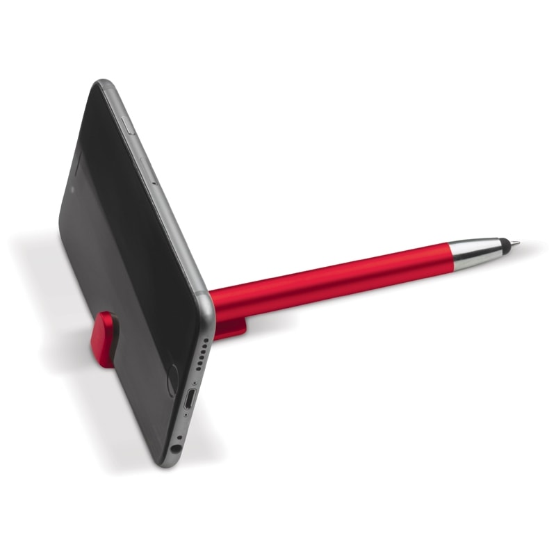 Stylo stylet | Multifonctionnel | Avec support téléphone | Impression jusqu'à 4 couleurs