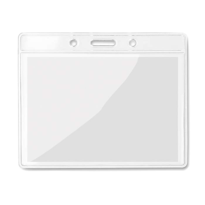 Pasjeshouder Isa - Liggend formaat | Transparant | 10 x 8 cm | Tampondruk