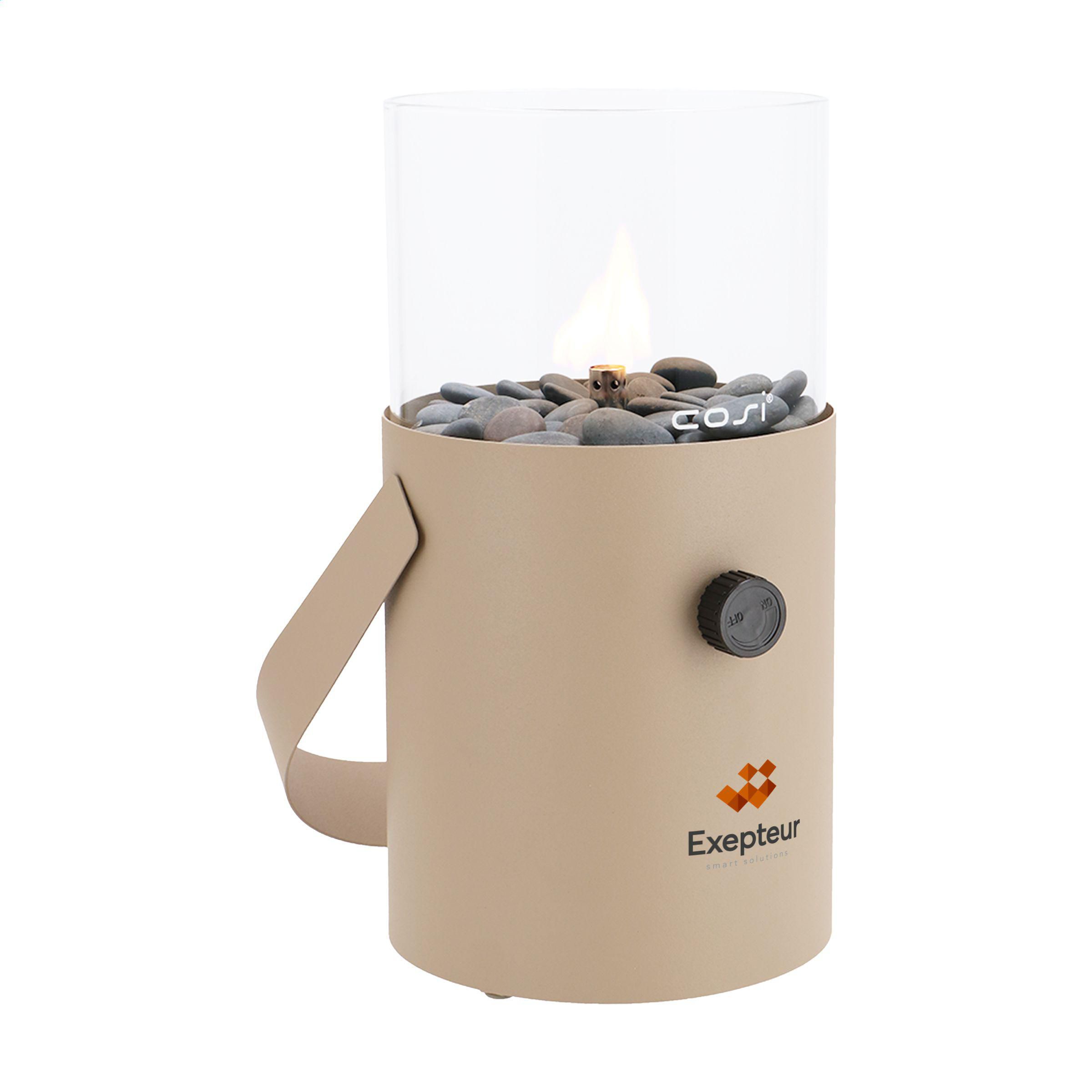 Lanterna a gas – Elegante illuminazione d'atmosfera | Metallo e vetro | Ø 16 x 30 cm