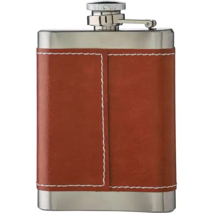 Flasque en acier inoxydable | 100 ml | Acier inoxydable 304 | Housse en PU