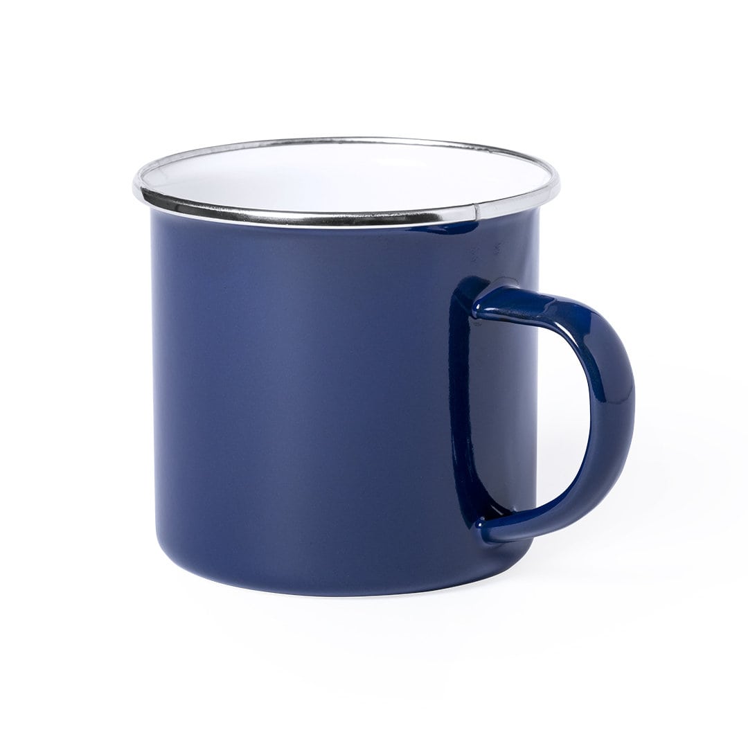 Emaille mok Emira - 380 ml | Gekleurd | 1 Kleur bedrukking