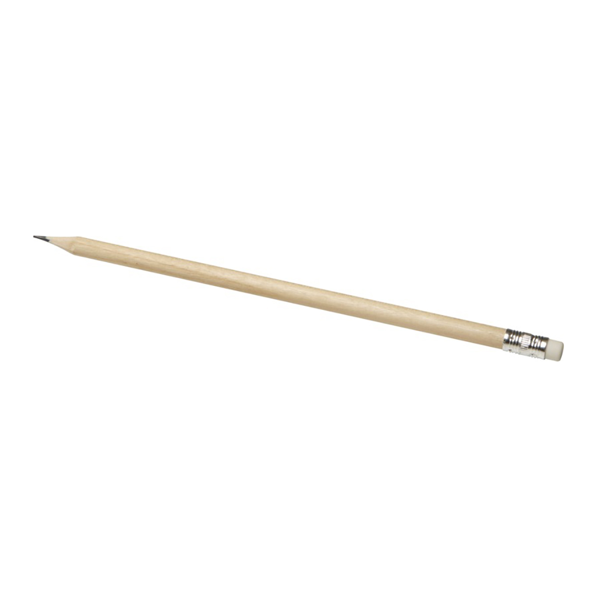 Crayon avec gomme - Naturel | Taillé | Bois FSC