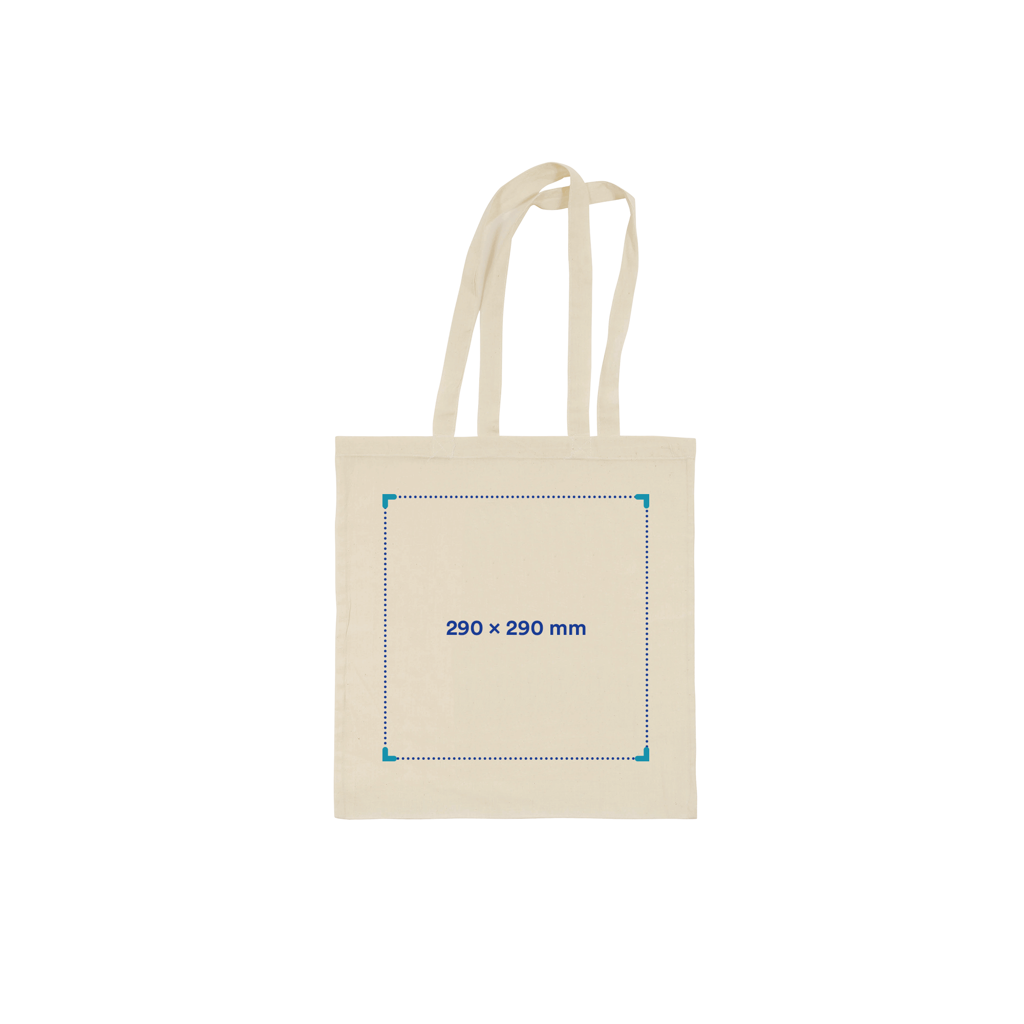 Baumwolltasche Hamburg - Beige | 125 g/m² | Große Druckfläche
