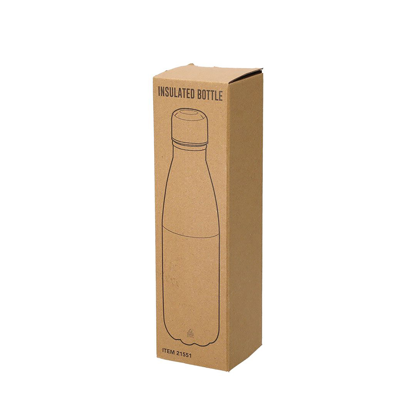 Bouteille isotherme Lars - 550 ml | Acier recyclé | Double paroi