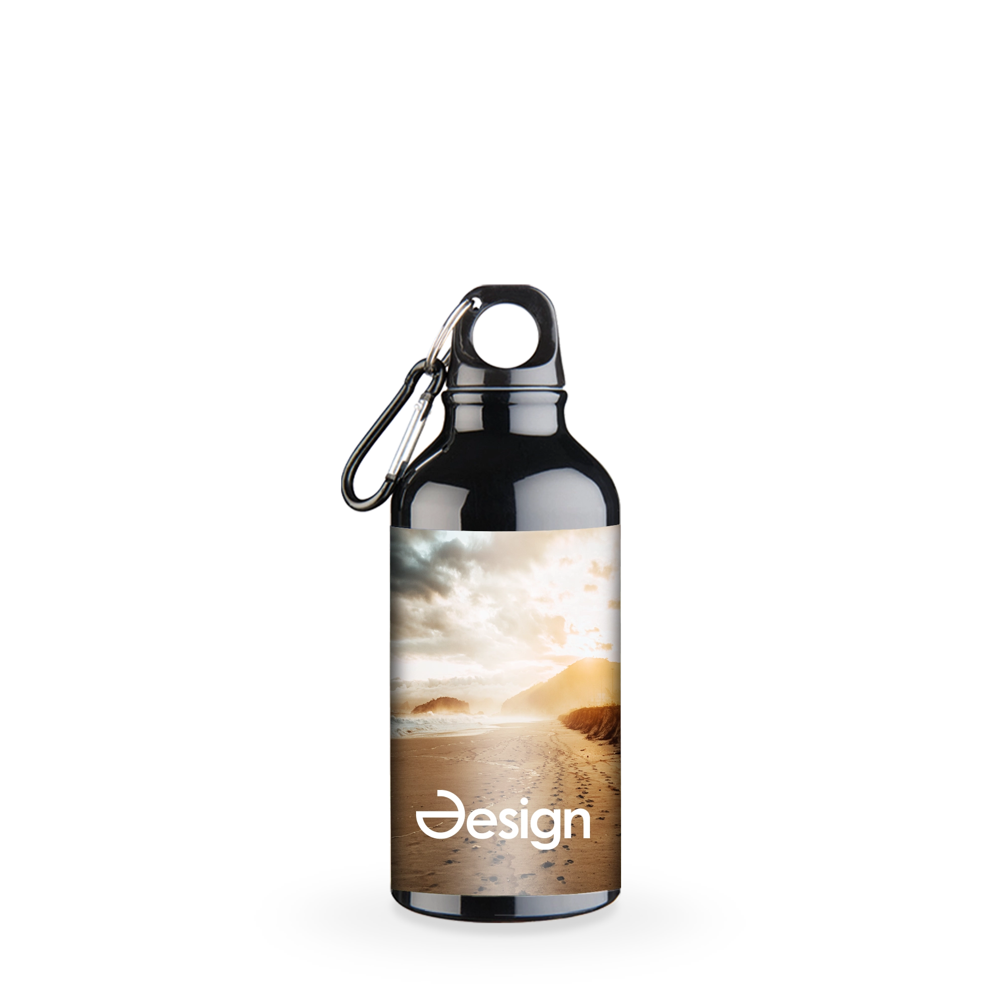 Gerecyclede Drinkfles Daan - 400 ml | Karabijnhaak | RVS