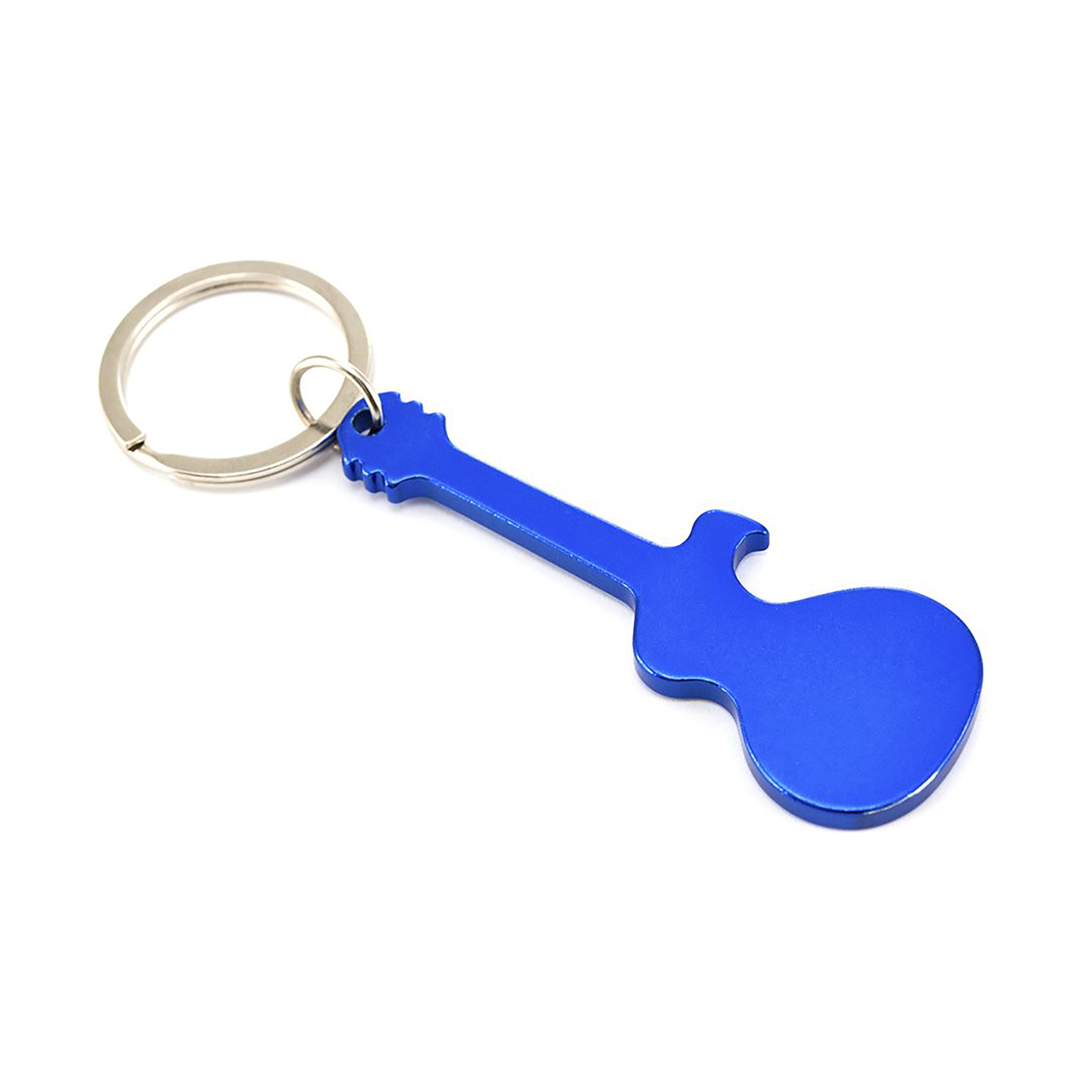 Porte-clés – Décapsuleur en forme de guitare | Aluminium | Adapté à la gravure laser | Format compact