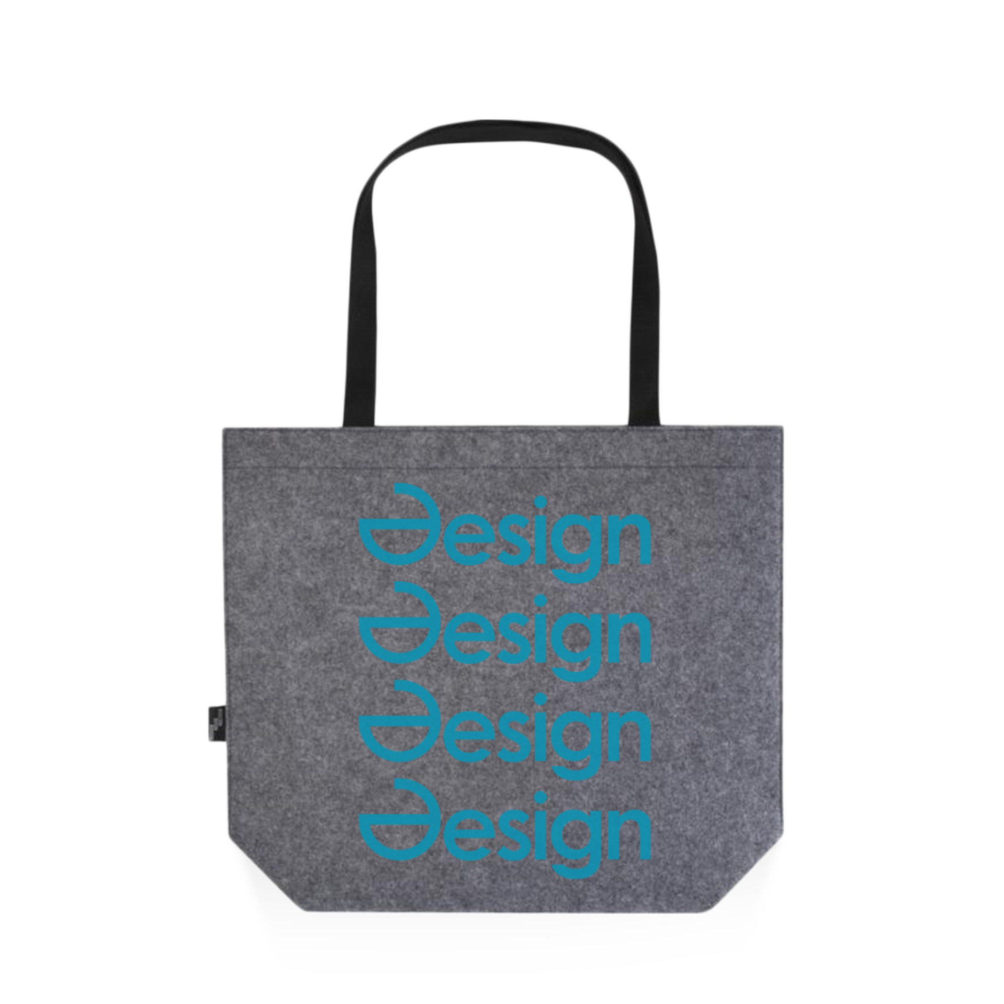 Filz Shopper Mia - recycelt | 20 L | 45x33x14 cm | Verschlussknopf