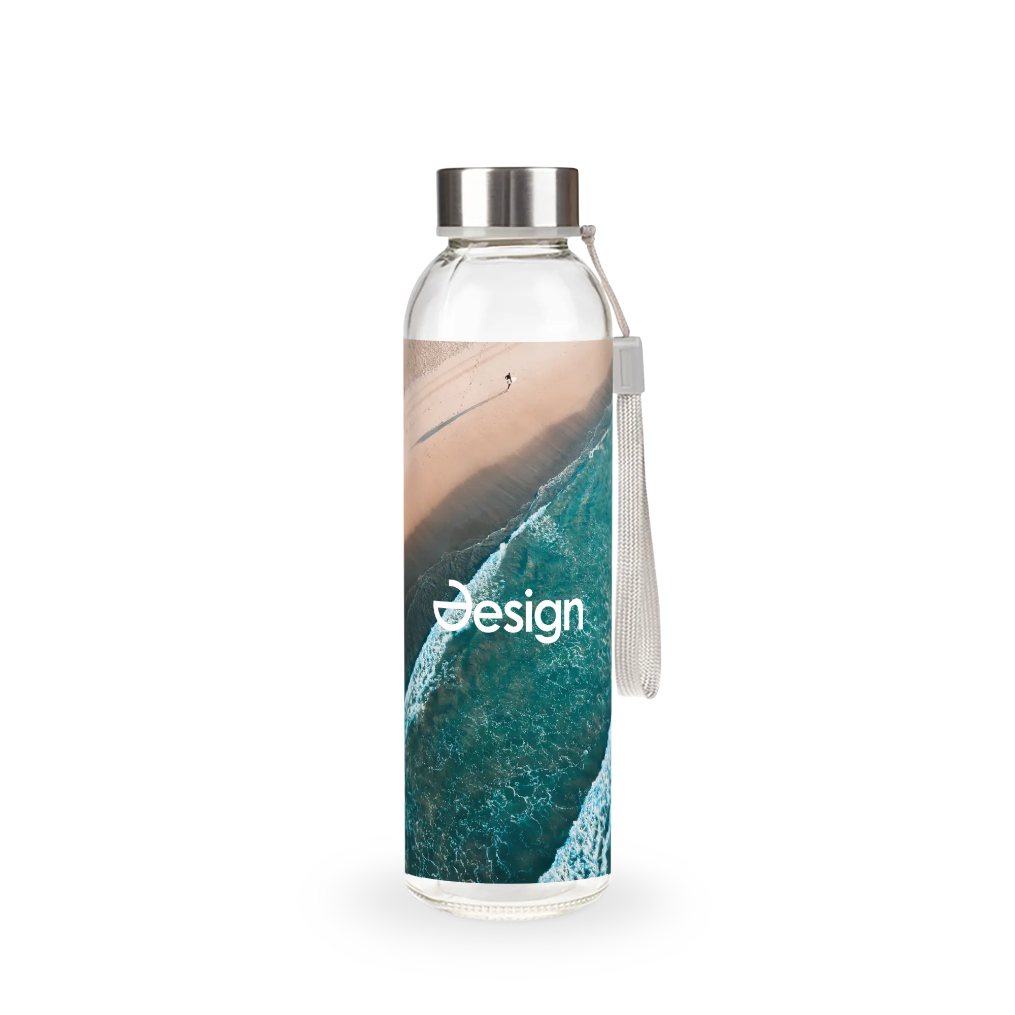 Glazen fles Aline - 500 ml | Schroefdop | Full Colour