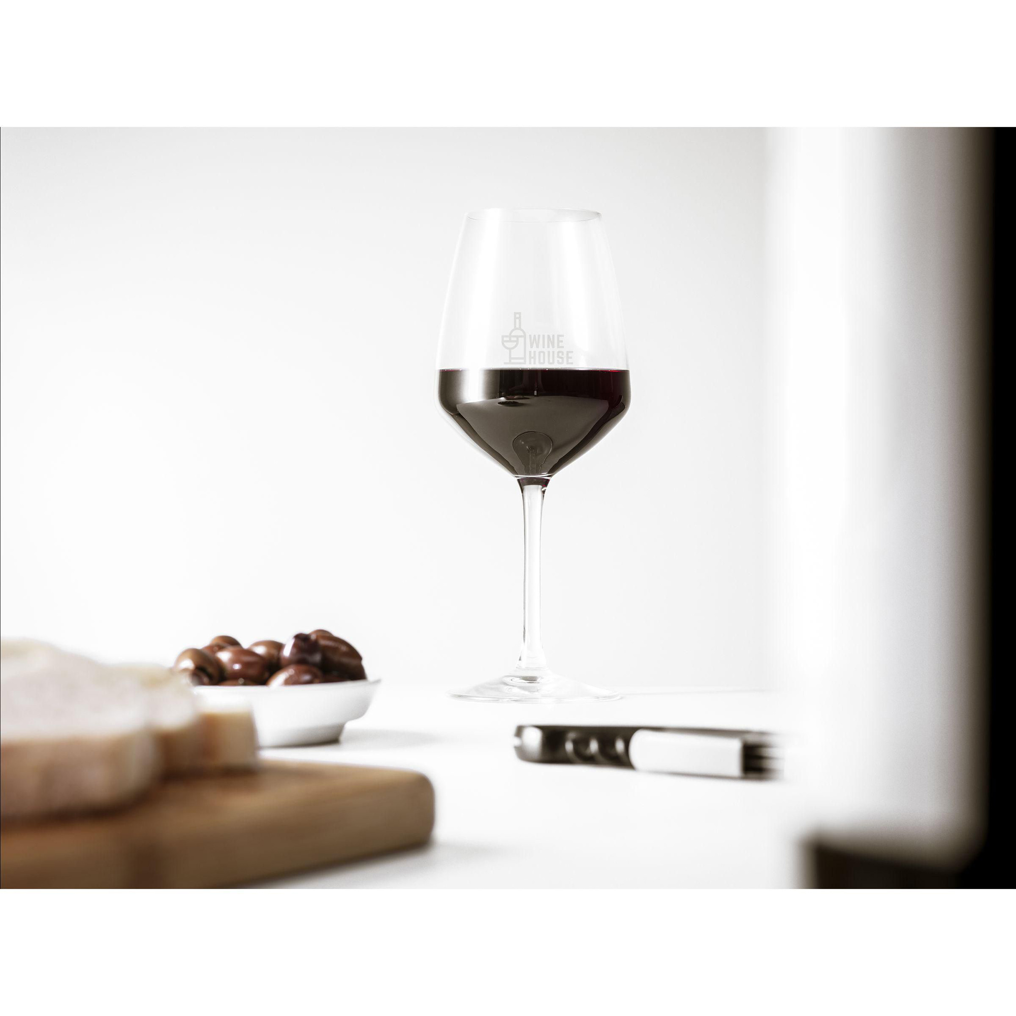 Weinglas – 400 ml | Klares Glas | Zeitloses Design | Spülmaschinenfest