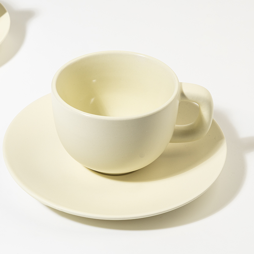 Set de tasses à cappuccino – Céramique de haute qualité | Finition mate | Lot de 2