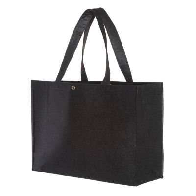 Sac shopper en feutre | Gris ou noir | 45 x 33 x 14 cm | Anses longues