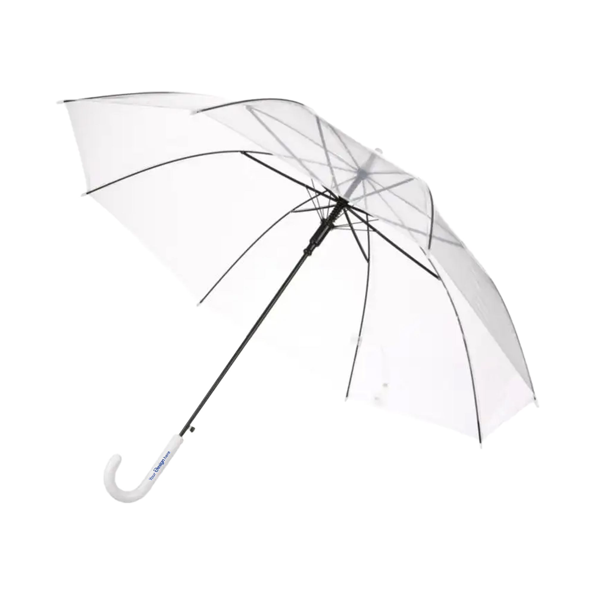 POE Regenschirm – Transparentes Design | Automatische Öffnung | Robustes Metallgestell | 8 Segmente