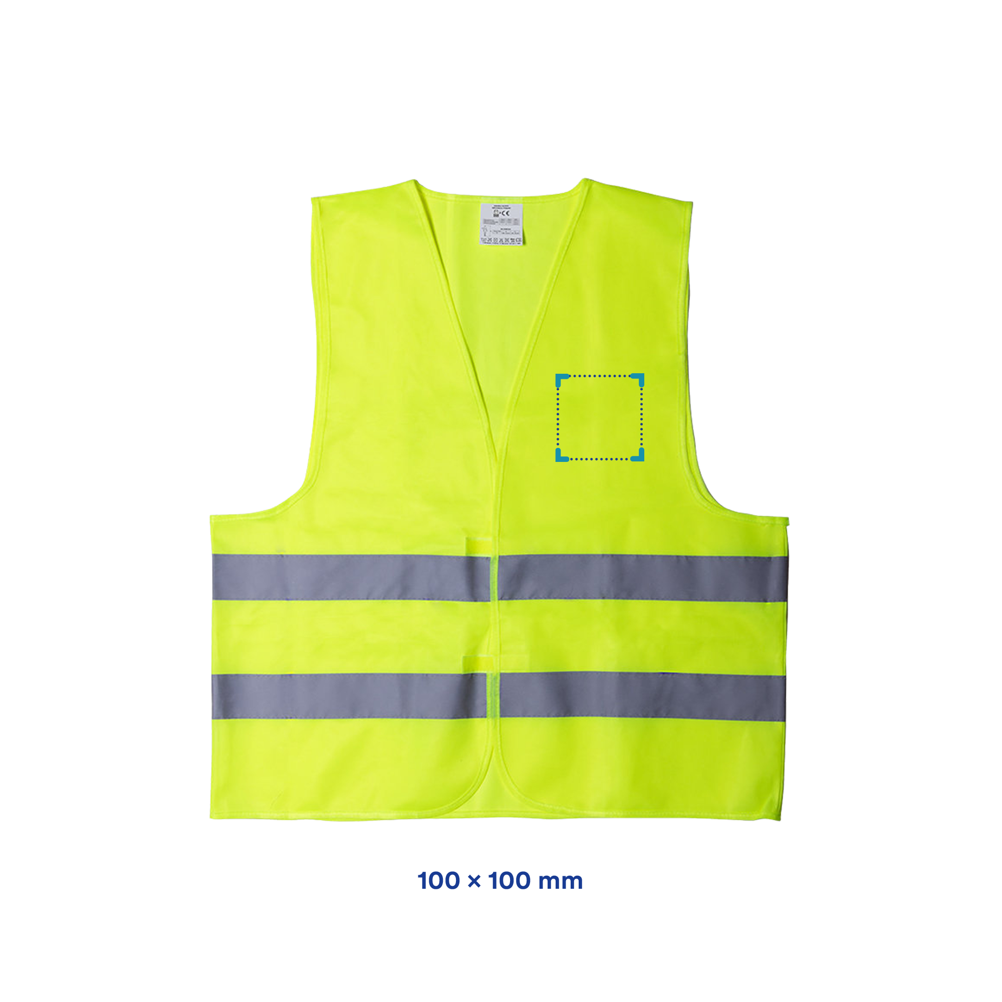 Warnweste Kronos | Einheitsgröße XL | EN20471 | Großer Druckbereich