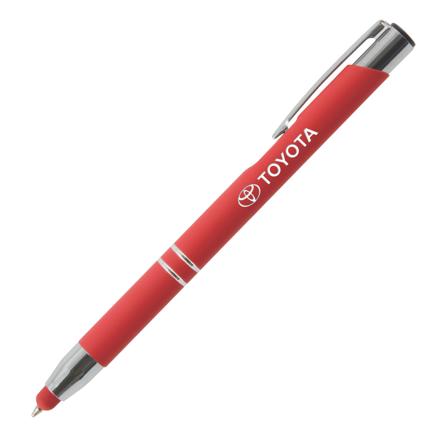 Metalen stylus Saar - Gravure | Soft-Touch | Gekleurd
