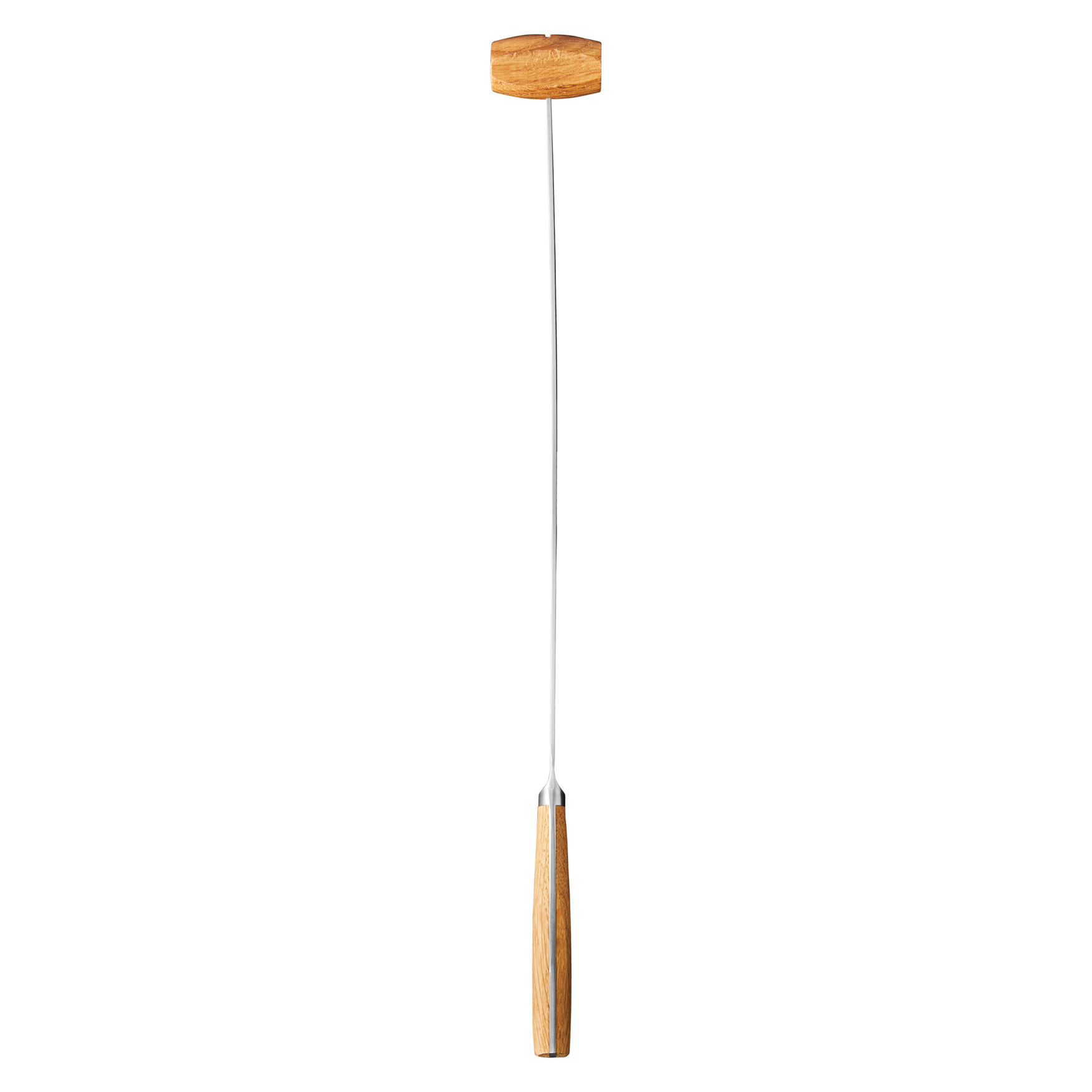 Coltello per pizza – Lama in acciaio inox | Manico in legno di quercia | Per pizza e formaggi morbidi | BOSKA