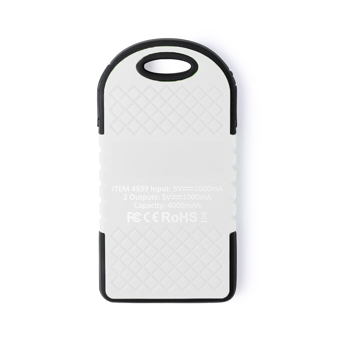 Solar-Powerbank Milo | 4000 mAh | Karabiner