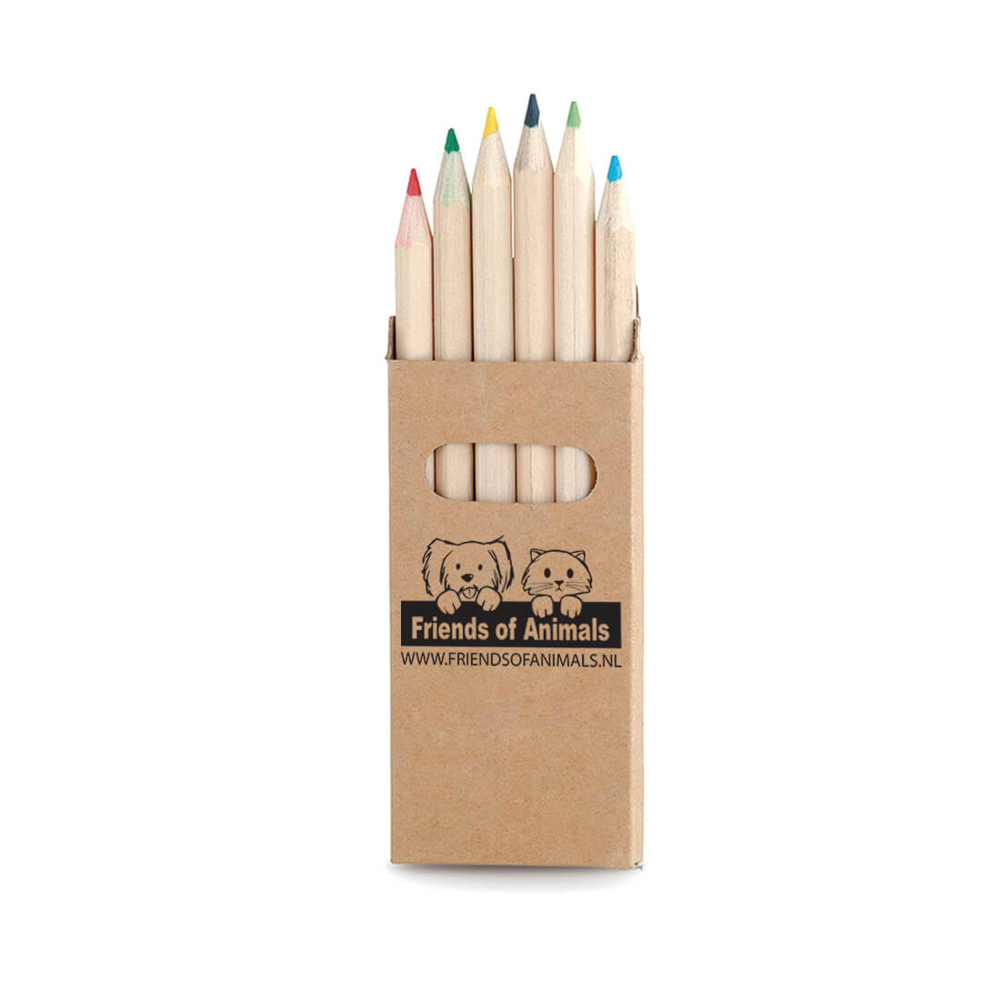 Ensemble de crayons - 6 crayons | Impression jusqu'à 4 couleurs