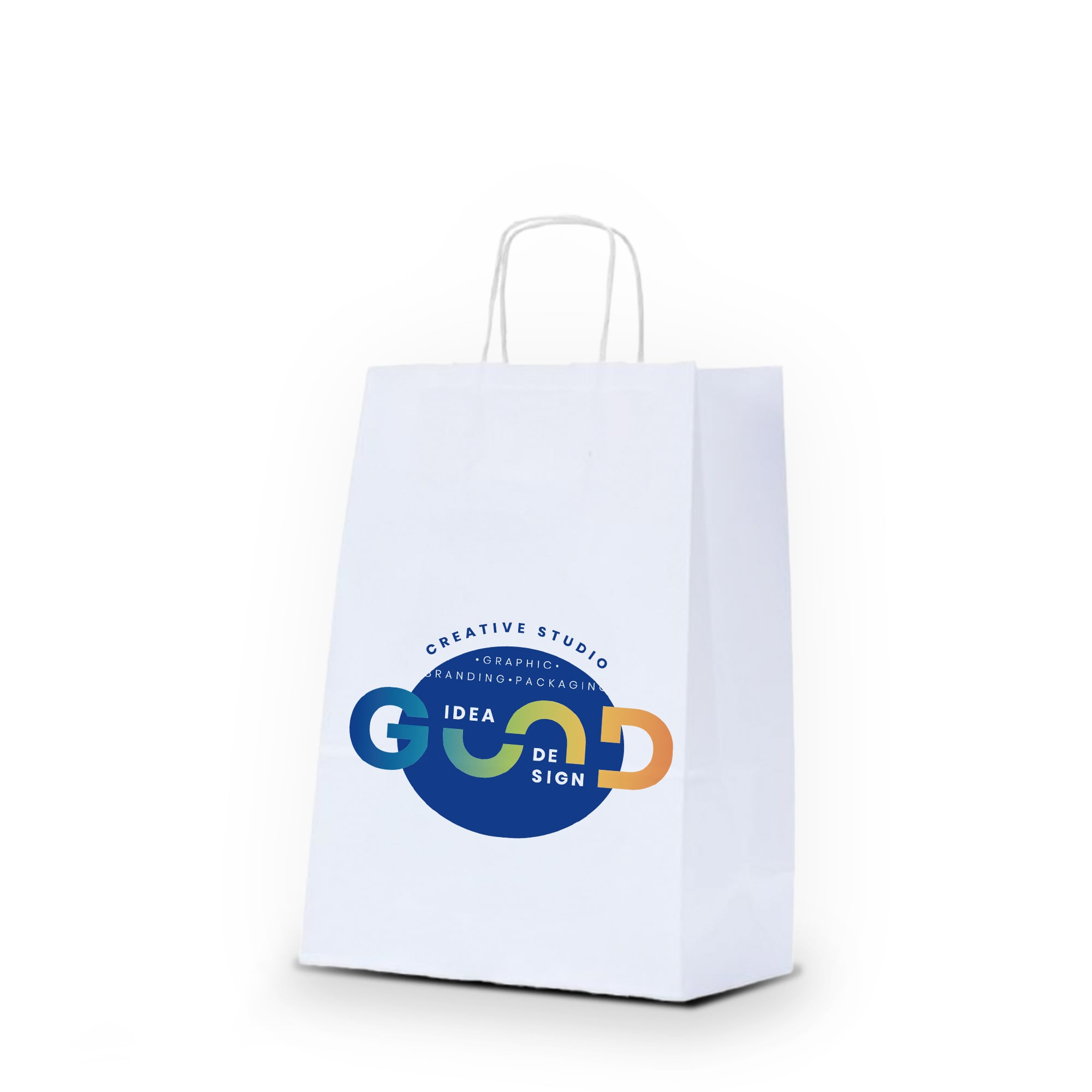 Sac en papier - A4 | Blanc ou brun | Meilleur prix | Poignée torsadée